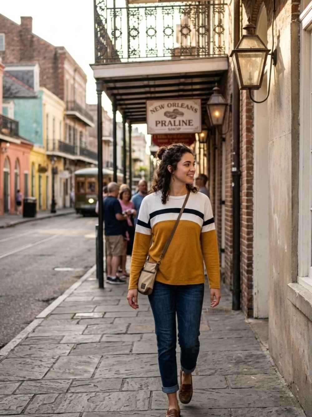 My Story Yellow Retro-Colorblock Shirt in Mustard and Ivory